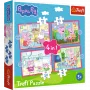 TREFL PUZZLE 4-in-1 Dėlionė (12, 15, 20, 24) – Peppa Loves Adventures – Trefl 34672