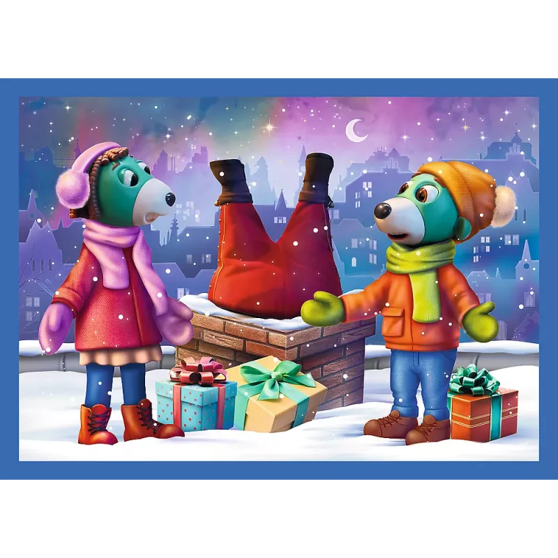 TREFL PUZZLE 4-in-1 Puzzle – Pas Treflikus sninga – Trefl 34657
