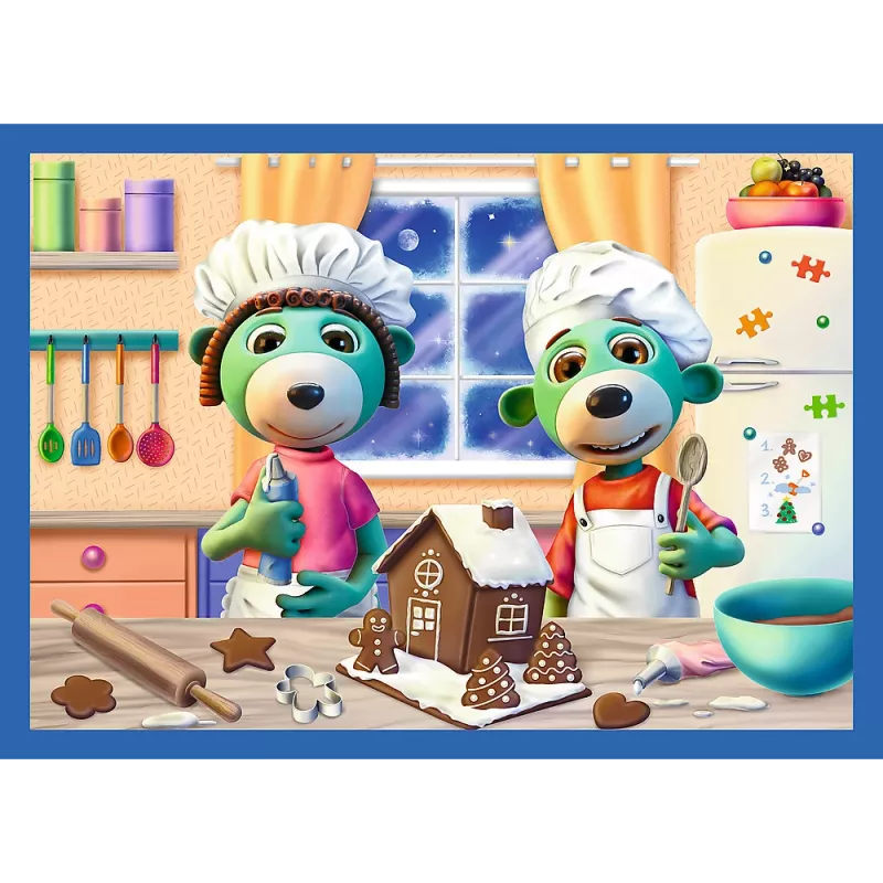 TREFL PUZZLE 4-in-1 Puzzle – Pas Treflikus sninga – Trefl 34657