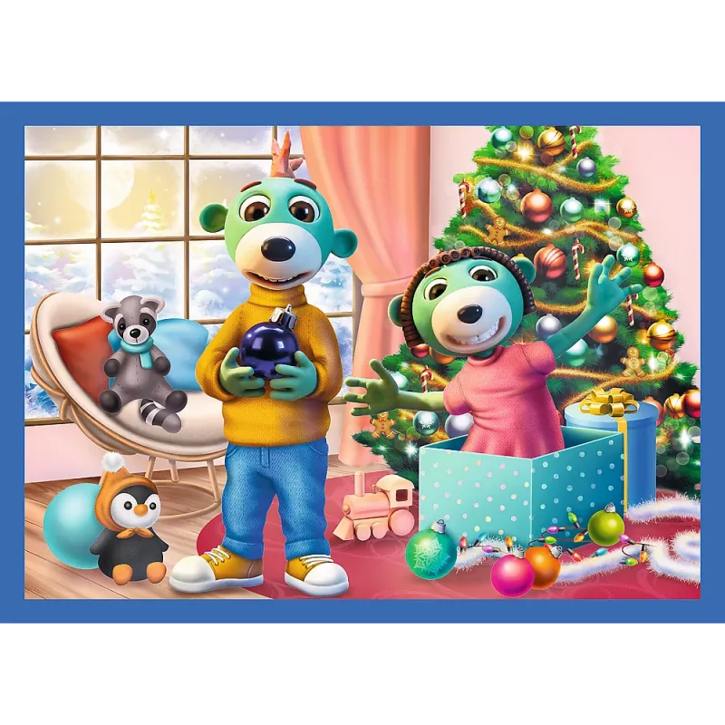 TREFL PUZZLE 4-in-1 Puzzle – Pas Treflikus sninga – Trefl 34657