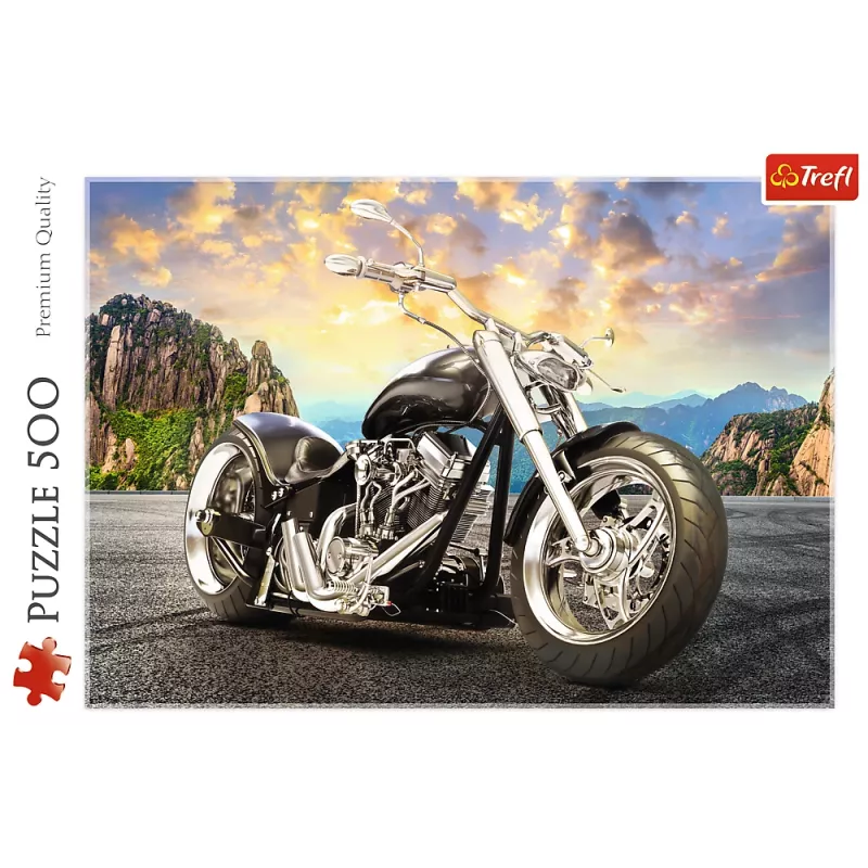 TREFL Dėlionė 500 vnt. Juodas motociklas