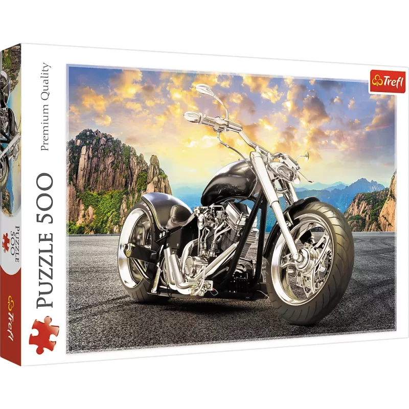 TREFL Dėlionė 500 vnt. Juodas motociklas