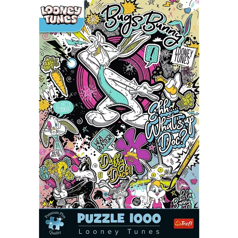 TREFL PUZZLE Dėlionė - 1000 Premium Plus - Looney Tunes FSC Mix 70% 12066