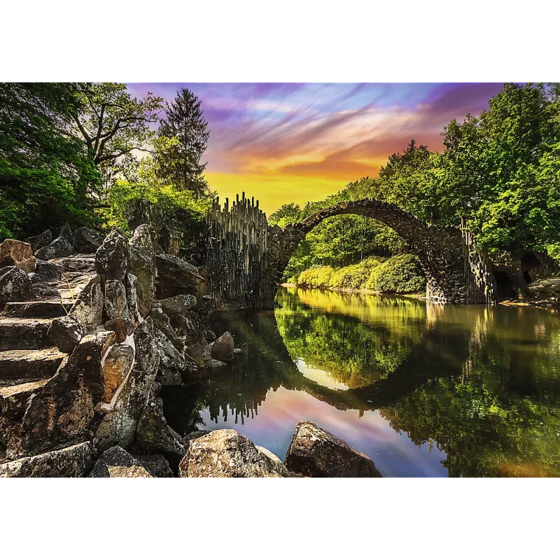 TREFL PUZZLE Dėlionė – 1000 Premium Plus Rakotzbrücke Kromlau, Vokietija Trefl 10811