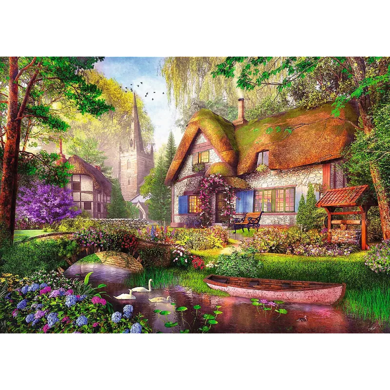 TREFL PUZZLE Dėlionė - 1000 Premium Plus - Tea Time: Namelis miške Trefl 10804