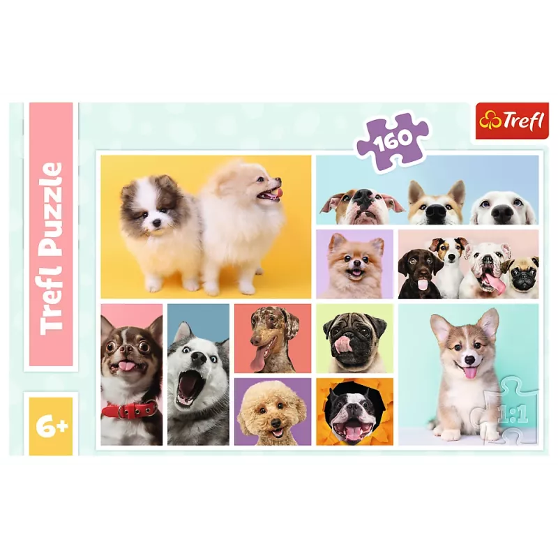 TREFL PUZZLE Dėlionė 160 Šunų Draugystė Trefl 15412