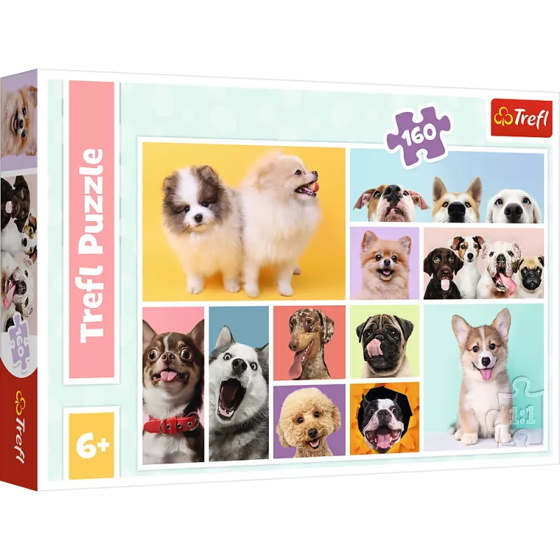 TREFL PUZZLE Dėlionė 160 Šunų Draugystė Trefl 15412