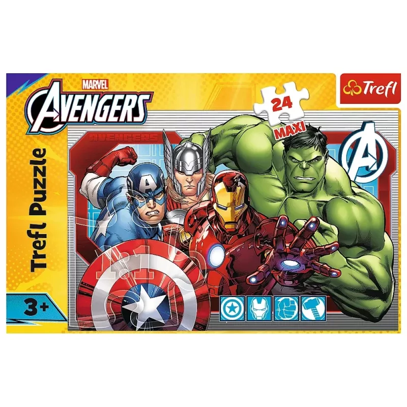 TREFL PUZZLE Dėlionė 24 Maxi – Always Just – Disney Marvel The Avengers
