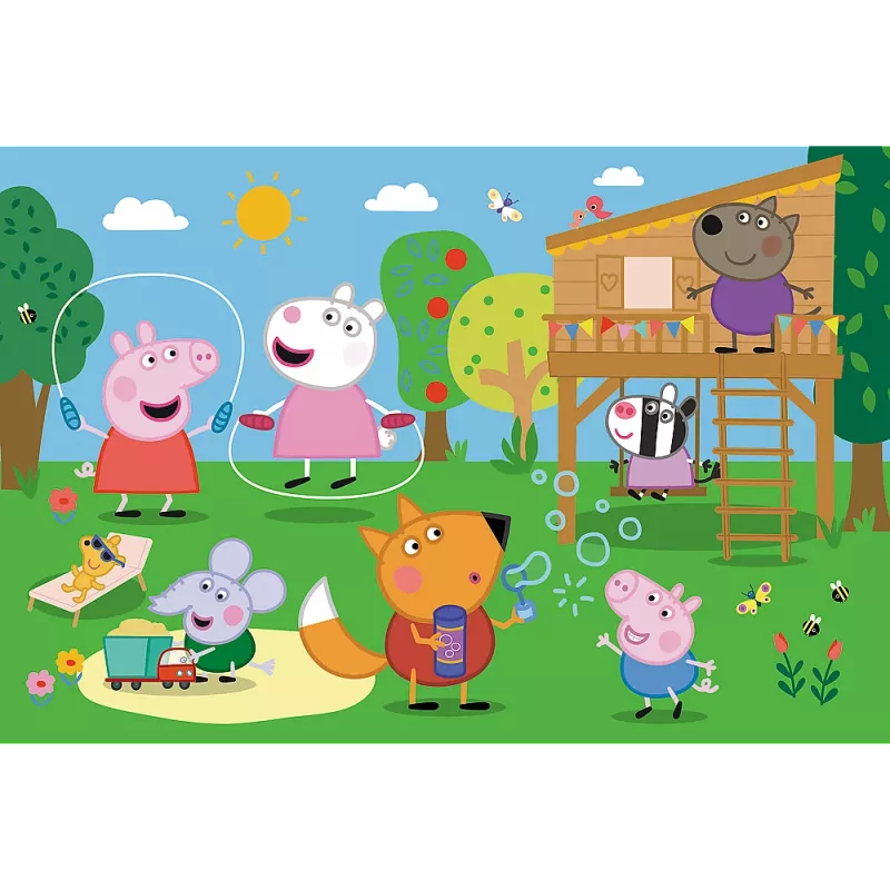 TREFL PUZZLE Dėlionė - 24 Maxi - Linksmybės pievelėje - Paršelis Pepa 14342
