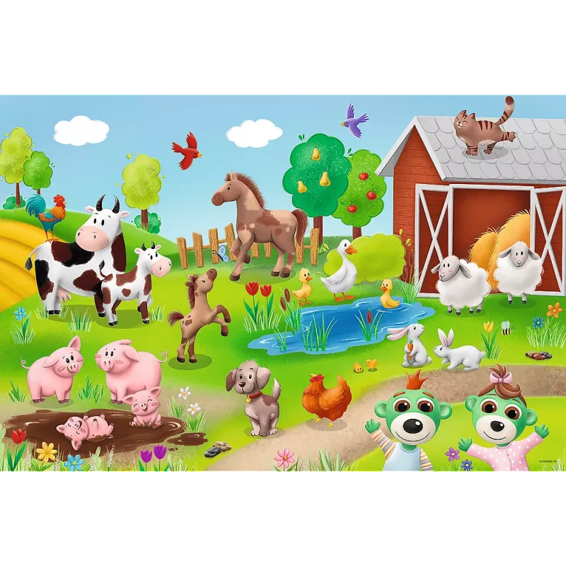 TREFL PUZZLE Dėlionė 24 Maxi – Mažyliai ir Gyvūnai – Trefl 14372