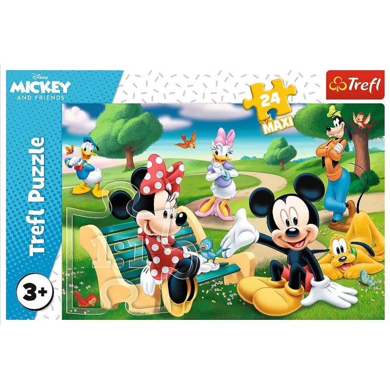 TREFL PUZZLE Dėlionė - 24Maxi - Peliukas Mikis su draugais - Disney Standartiniai Veikėjai