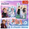 TREFL PUZZLE Dėlionė - 2in1 + Memos Princesės savo šalyje - Disney Frozen 2 93335