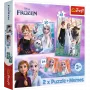 TREFL PUZZLE Dėlionė - 2in1 + Memos Princesės savo šalyje - Disney Frozen 2 93335