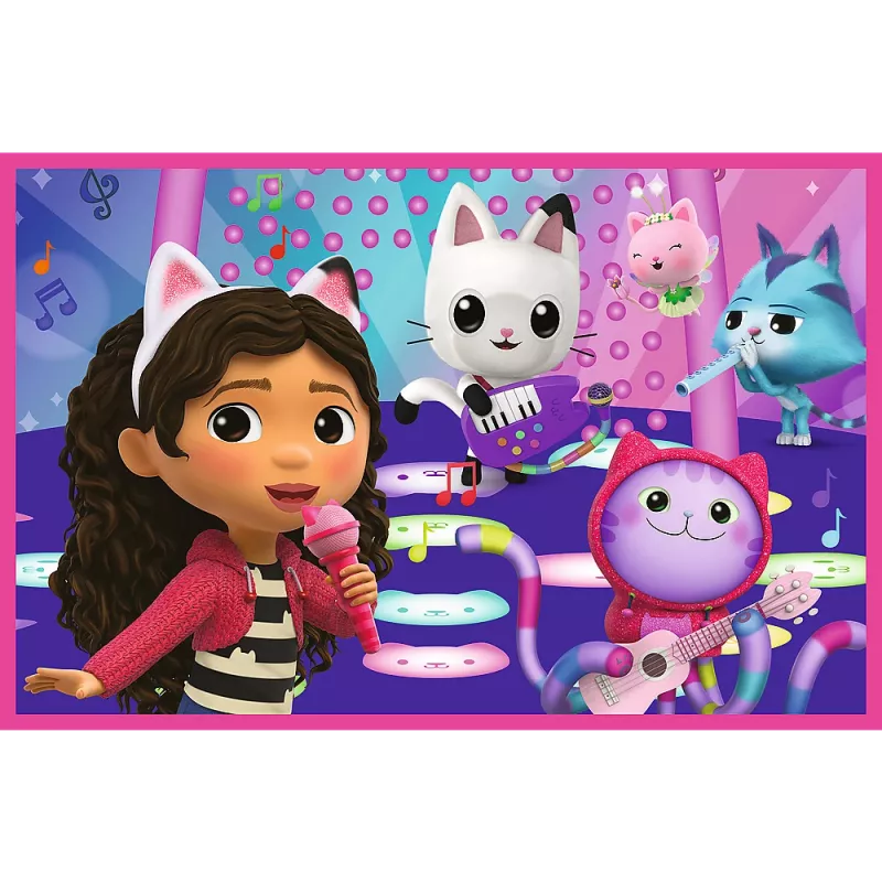TREFL PUZZLE Dėlionė - 2x24 - Linksmybės su Gabi - Universali Gabi Lėlių Namelis Trefl 34433