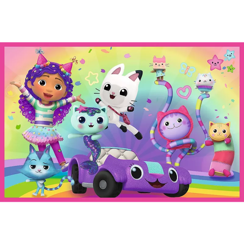 TREFL PUZZLE Dėlionė - 2x24 - Linksmybės su Gabi - Universali Gabi Lėlių Namelis Trefl 34433