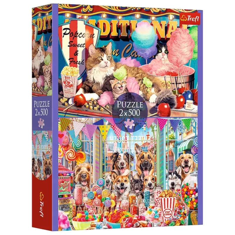 TREFL PUZZLE Dėlionė - 2x500 - Fluffy Friends Trefl 37495