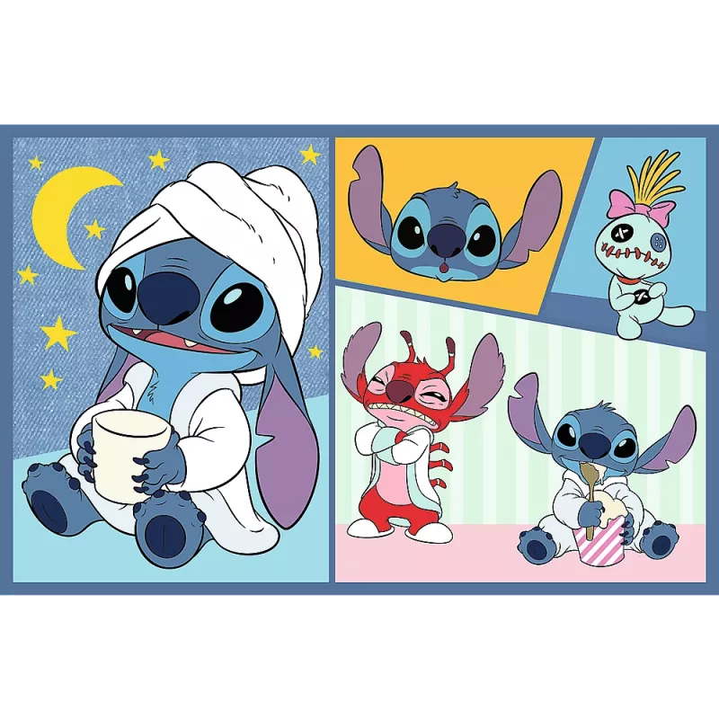 TREFL PUZZLE Dėlionė 2x70 Nuobodžiauti su Stitch'u nebus laiko Disney Lilo Stitch Trefl 34444