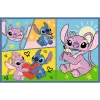 TREFL PUZZLE Dėlionė 2x70 Nuobodžiauti su Stitch'u nebus laiko Disney Lilo Stitch Trefl 34444