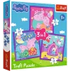 TREFL PUZZLE Dėlionė - 3 viename - Pepos Kiaulytės įpročiai Trefl 34893