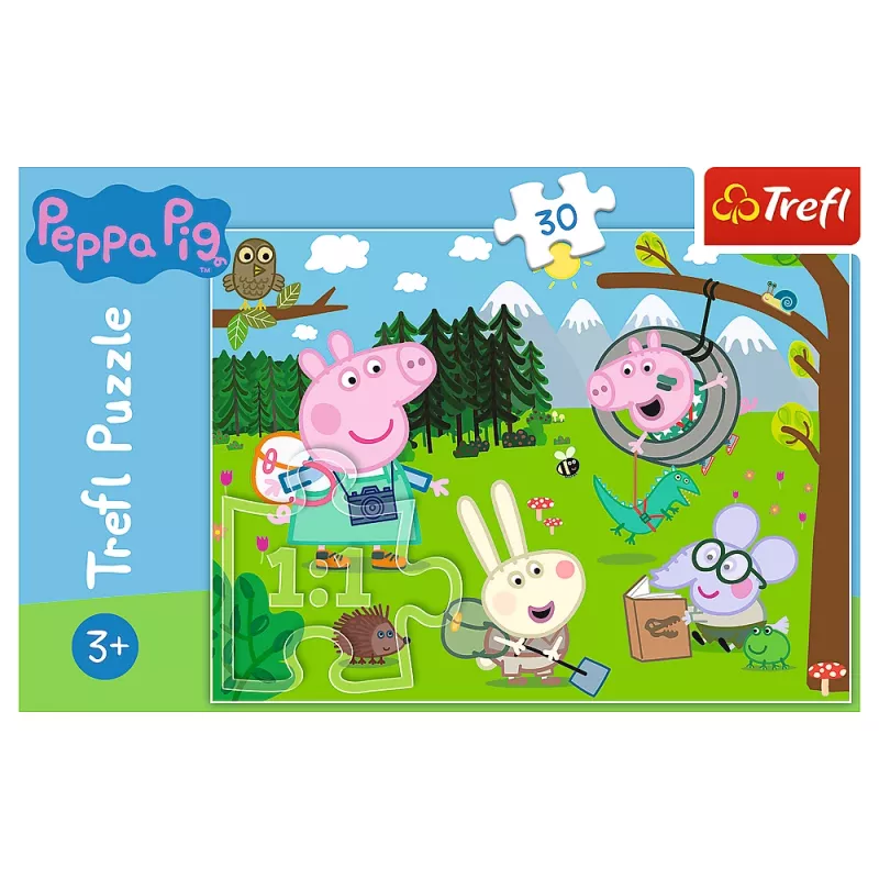 TREFL PUZZLE Dėlionė - 30 - Miško ekspedicija - Paršelė Pepa Trefl 18245
