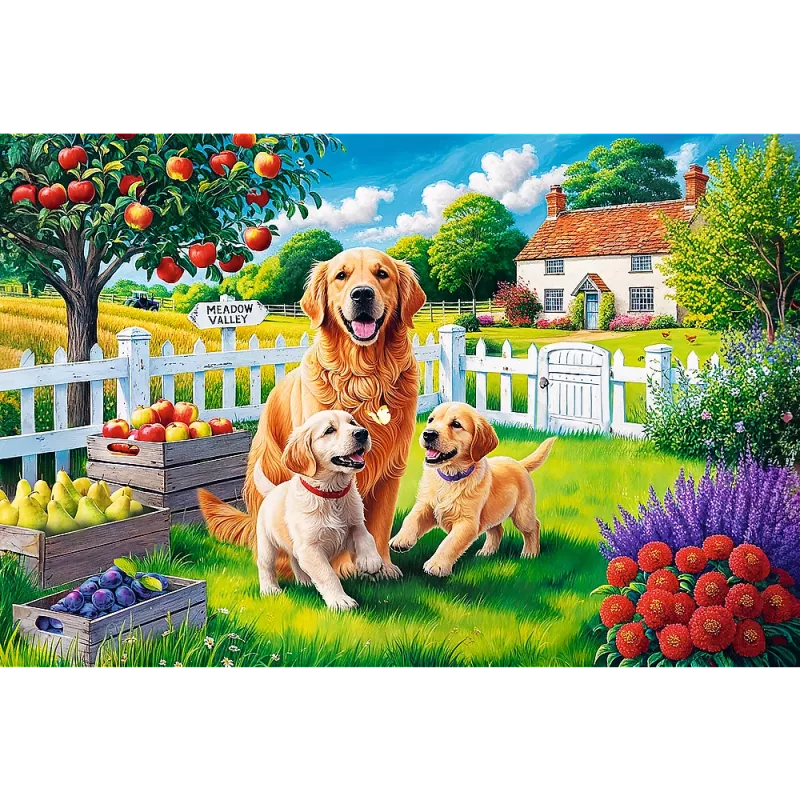 TREFL PUZZLE Dėlionė - 300 EasyPiece - Šunys kaime Trefl 23101