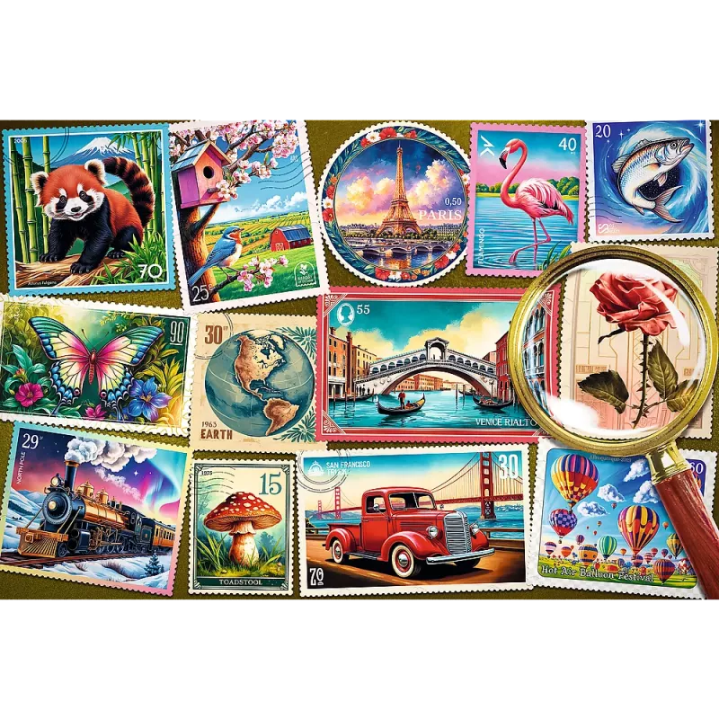 TREFL PUZZLE Dėlionė - 300 EasyPiece - Trefl Pašto ženklai 23100