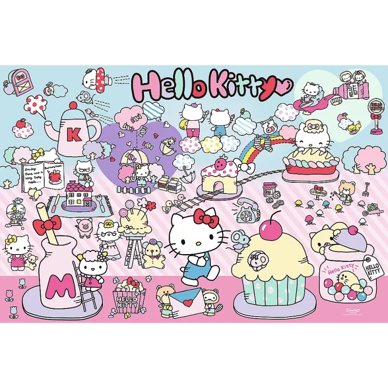 TREFL PUZZLE Dėlionė – 300 dalių – Atrask Hello Kitty pasaulį – Hello Kitty Trefl 23031
