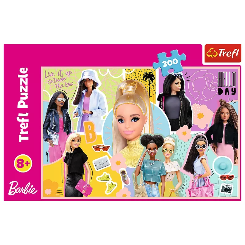 TREFL PUZZLE Dėlionė - 300 - Your Favorite Barbie - Mattel, Barbie 23025