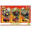 TREFL PUZZLE Dėlionė - 3x50 - Fireman Sam Fire Station Crew