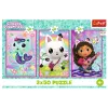TREFL PUZZLE Dėlionė 3x50 - Susipažink su Gabby ir Gabby's Dollhouse Trefl 34876
