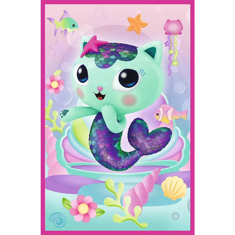 TREFL PUZZLE Dėlionė 3x50 - Susipažink su Gabby ir Gabby's Dollhouse Trefl 34876