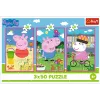 TREFL PUZZLE Dėlionė - 3x50 - The Power of Friendship / Peppa Pig Mix 70% 34877
