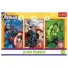 TREFL PUZZLE Dėlionė - 3x50 - Your Hero / Disney Marvel The Avengers Trefl 34891