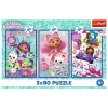 TREFL PUZZLE Dėlionė 3x80 - Spalvingos Gabės dienos Trefl 34882