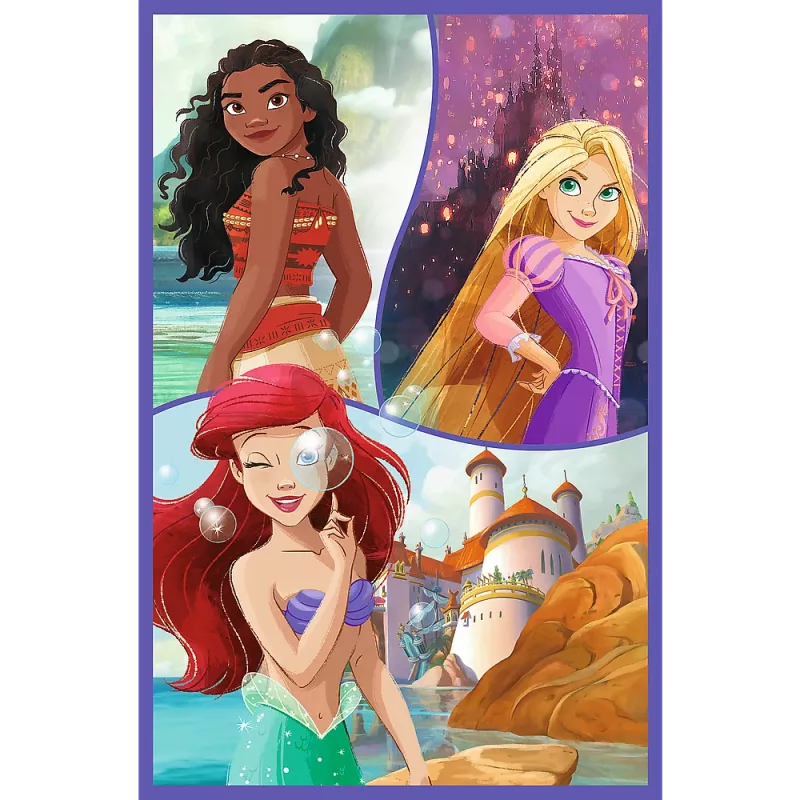 TREFL PUZZLE Dėlionė - 3x80 - Princesės draugės - Disney Princess Trefl 34884