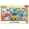 TREFL PUZZLE Dėlionė - 3x80 - Stitch World Trefl 34885