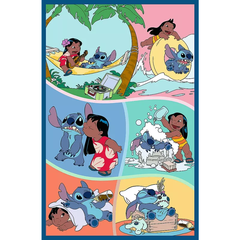 TREFL PUZZLE Dėlionė - 3x80 - Stitch World Trefl 34885