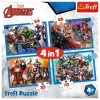 TREFL PUZZLE Dėlionė 4 viename Brave Avengers 26006
