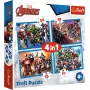 TREFL PUZZLE Dėlionė 4 viename Brave Avengers 26006