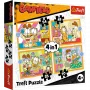 TREFL PUZZLE Dėlionė 4-in-1 – Garfield Loves Lasagna – Trefl 34673