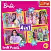 TREFL PUZZLE Dėlionė - 4 viename - Laimingas Barbės pasaulis Trefl 34626