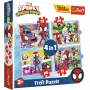 TREFL PUZZLE Dėlionė - 4v1 (12, 15, 20, 24) - Ekipa Spidaya 34611