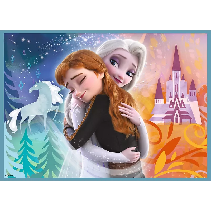 TREFL PUZZLE Dėlionė - 4v1 (12, 15, 20, 24) - The Amazing World of Frozen - Trefl 34381