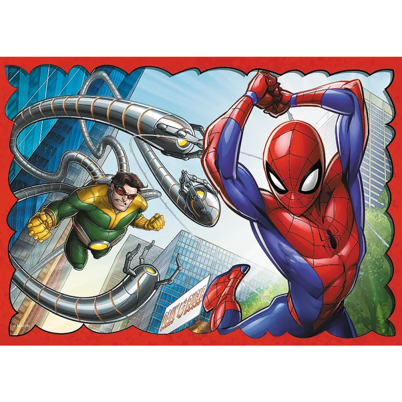 TREFL PUZZLE Dėlionė - 4v1 - Heroic Spider-Man Trefl 34384