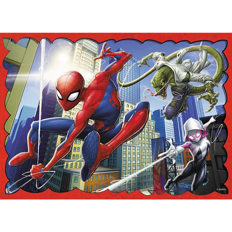 TREFL PUZZLE Dėlionė - 4v1 - Heroic Spider-Man Trefl 34384