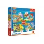 TREFL PUZZLE Dėlionė 4v1 Paw Patrol Bėgantys Šuniukai Trefl 34628