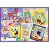 TREFL PUZZLE Dėlionė - 4x250 - SpongeBob's Crazy World Trefl 13342