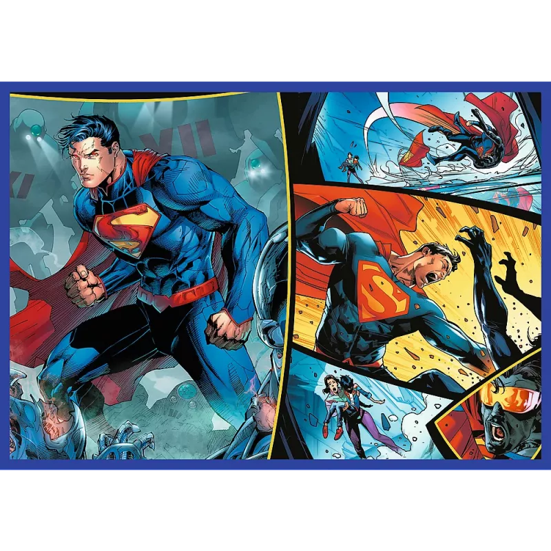 TREFL PUZZLE Dėlionė - 4x250 - Supermeno drąsa - Warner Superman Trefl 13340