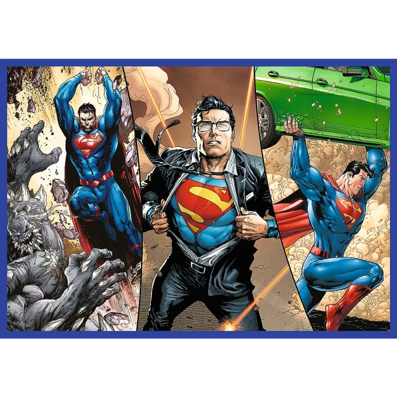 TREFL PUZZLE Dėlionė - 4x250 - Supermeno drąsa - Warner Superman Trefl 13340