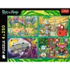 TREFL PUZZLE Dėlionė - 4x250 - Pašėlęs Riko ir Morty pasaulis - Warner Rick and Morty Trefl 13338